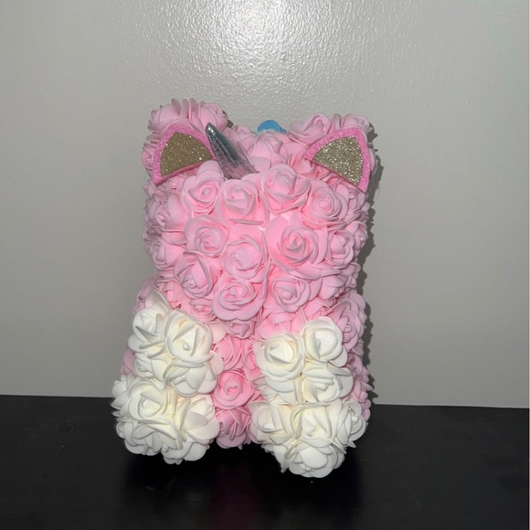Valentines Day rose bear/unicorn - Picture 3 of 3